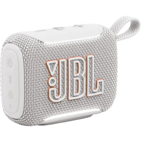 JBL Boxa portabila JBL GO 5, 4.8 W, Bluetooth 6, USB-C, Autonomie 8 ore, IP68, Alb