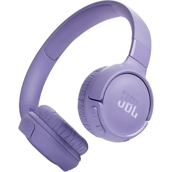 JBL Casti audio wireless on-ear JBL Tune 520BT, JBL Pure Bass Sound, Bluetooth 5.3, Conexiune multi-point, Asistent vocal, Mov
