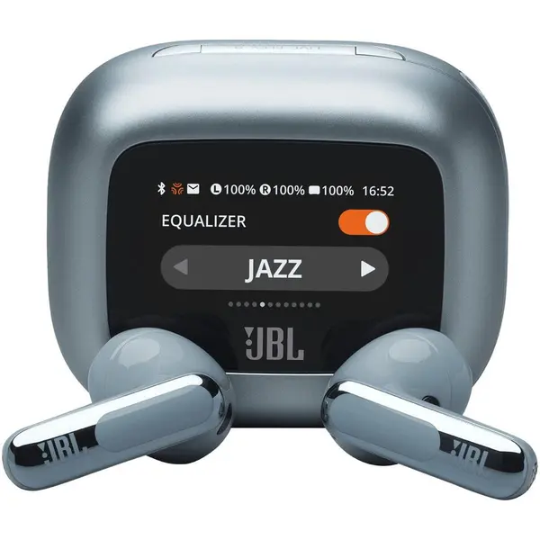 JBL Casti In-Ear JBL Live Flex 3, Bluetooth 5.3, Hi-Res, Smart Case, True Adaptive NC, Autonomie 50H, Multi-point, IP54, Albastru