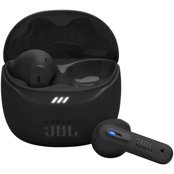 JBL Casti In-Ear JBL Tune Flex 2, True Wireless, Bluetooth, ANC, Autonomie 48 ore, IP54, Spatial Sound, Multi-point, Negru