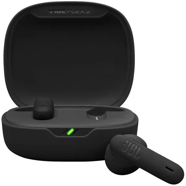 JBL Casti In-Ear JBL Vibe Flex 2, True Wireless, Bluetooth, Autonomie 40 ore, Multi-Point, Negru