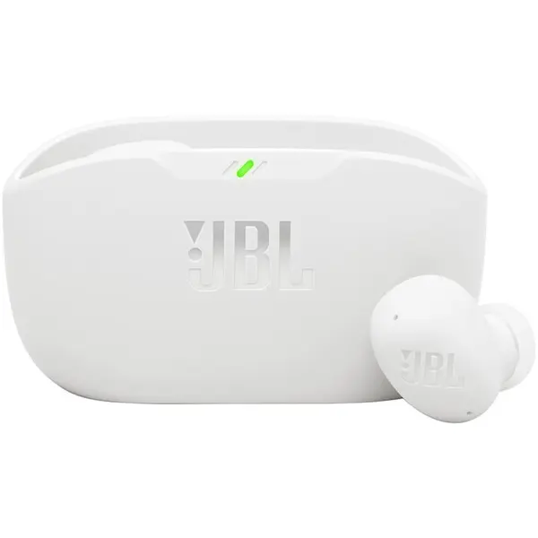 JBL Casti In-Ear JBL Wave Buds 2, True Wireless, Bluetooth, ANC, IP54, Autonomie 40 ore, Multi-Point, Alb