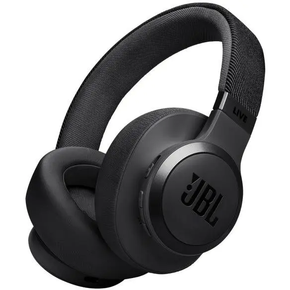 JBL Casti Over-ear JBL LIVE 770NC, True Adaptive NC, Wireless, Bluetooth, Multi-Point, Negru