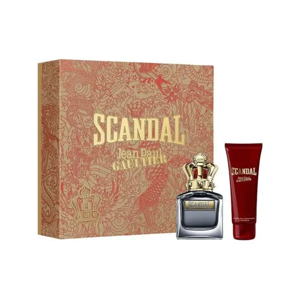 Jean Paul Gaultier Scandal Pour Homme Set cadou pentru bărbați Volum EDT 50 ml + 75 ml gel de duș