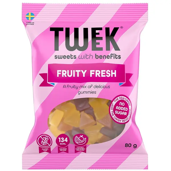 Jeleuri cu Aroma de Fructe de Padure si Citrice cu Stevie fara Zahar Adaugat Fruity Fresh 80g