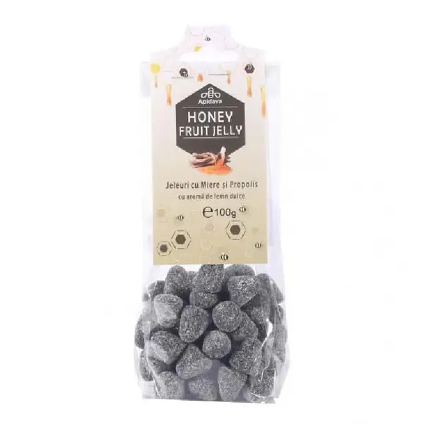 Jeleuri miere, propolis, lemn dulce, 100g, Apidava