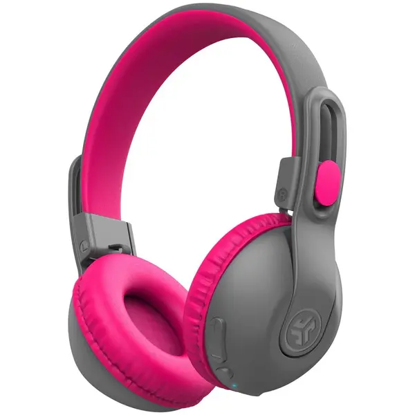 JLab Casti pentru copii JLAB JBuddies Studio 2 Kids, Bluetooth, On-ear, Microfon (Gri/Roz)