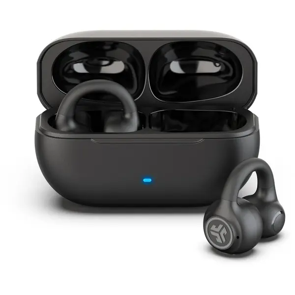 JLab Casti True Wireless JLAB Flex Open Air Clip, Bluetooth, Microfon, Negru