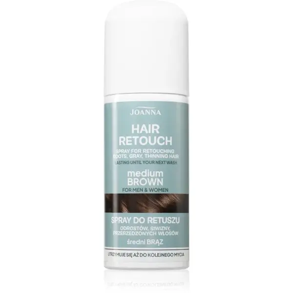 Joanna Hair Retouch Spray spray pentru acoperirea firelor albe Medium Brown 75 ml