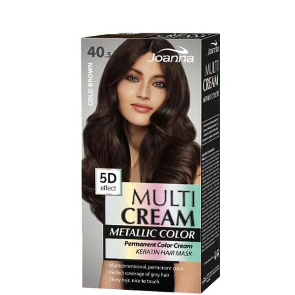 Joanna Multi Cream Permanent Color Cream Hair Dye - 40.5 Cold Brown