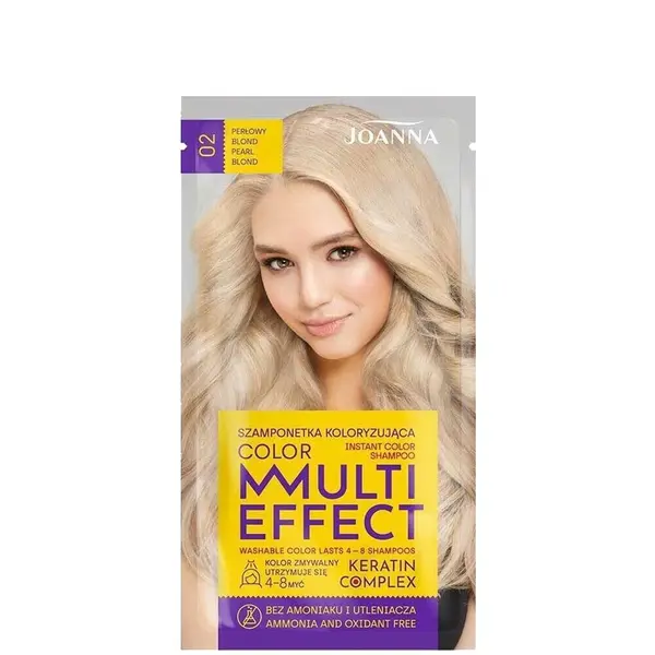 Joanna Multi Effect Instant Hair Color Shampoo 35g - 02 Pearly Blond