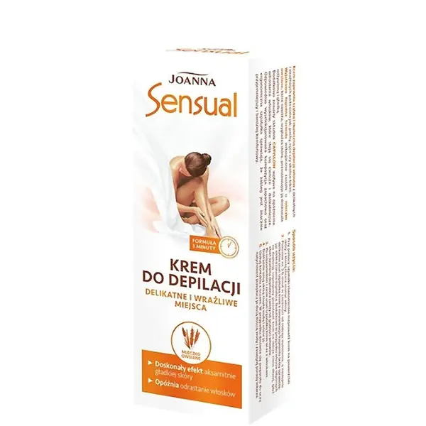 Joanna Sensual Depilatory Sensitive Area Hair Removal Cream with Oatmilk 100g