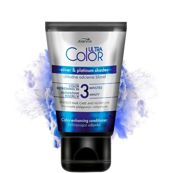 Joanna Ultra Color 3 Minutes Colour Enhancing Hair Conditioner 100g - Silver & Platinum shades