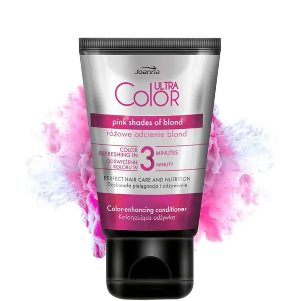 Joanna Ultra Color 3 Minutes Colour Enhancing Hair Conditioner 100g - Pink Blond shades