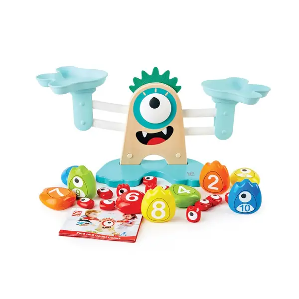 Joc balanta matematica cu monstruleti Hape Monster 22 piese