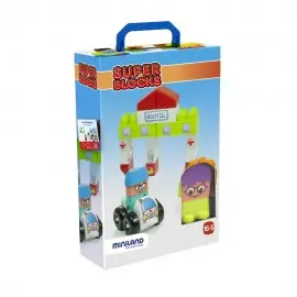 Joc constructii tematic Spital 17 piese Miniland 32351