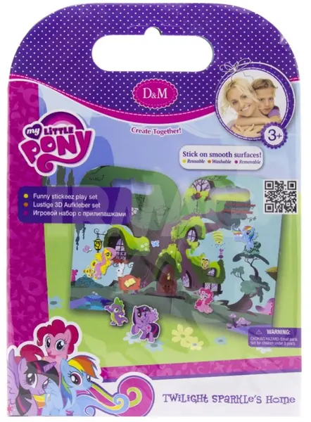 Joc creativ cu stickere Revontuli Toys Oy - Micul meu ponei, Casa lui Sparkle