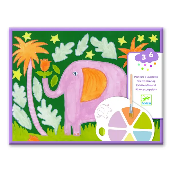 Joc creativ de pictura Animale salbatice, Djeco