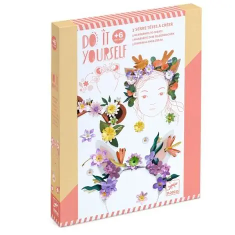 Joc creativ DIY Coronite cu flori, Djeco