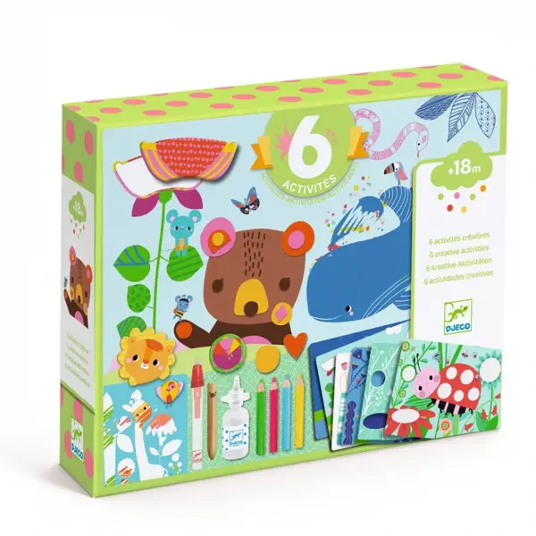 Joc creativ soricelul si prietenii sai cu 6 activitati,+18 luni