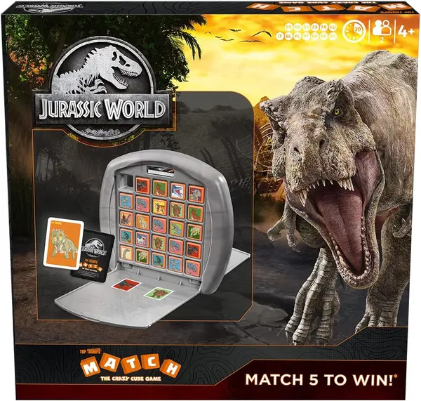 Joc cu cărți și cuburi Top Trumps Match - Jurassic World