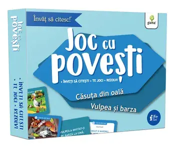 Joc cu povesti. Casuta din oala. Vulpea si barza. Invat sa citesc!/***