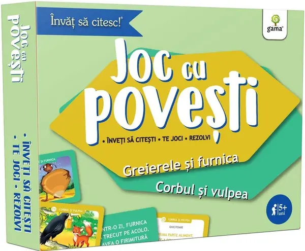 Joc cu povesti. Greierele și furnica • Corbul și vulpea