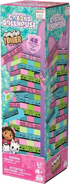 Joc de bord Spin Master: Gabby's Dollhouse Jumbling Tower - Pentru copii