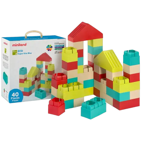 Joc de construit Eco Kim Blocks 40 piese