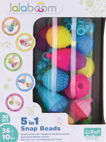 Joc de dezvoltare pentru bebe - Montessori Lalaboom 30 piese | Trefl