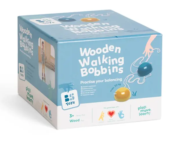 Joc de echilibru din lemn, BS Toys, Picioroange