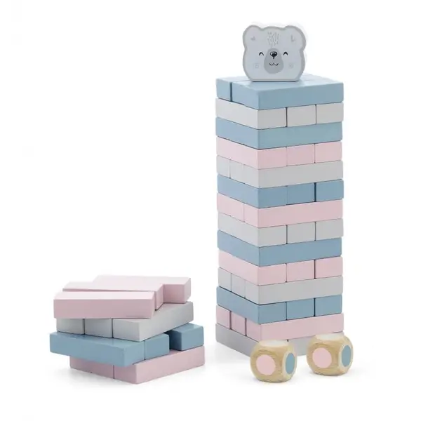 Joc de indemanare Jenga Viga PolarB, din lemn 54 piese KID440113, la doar 59,00 lei