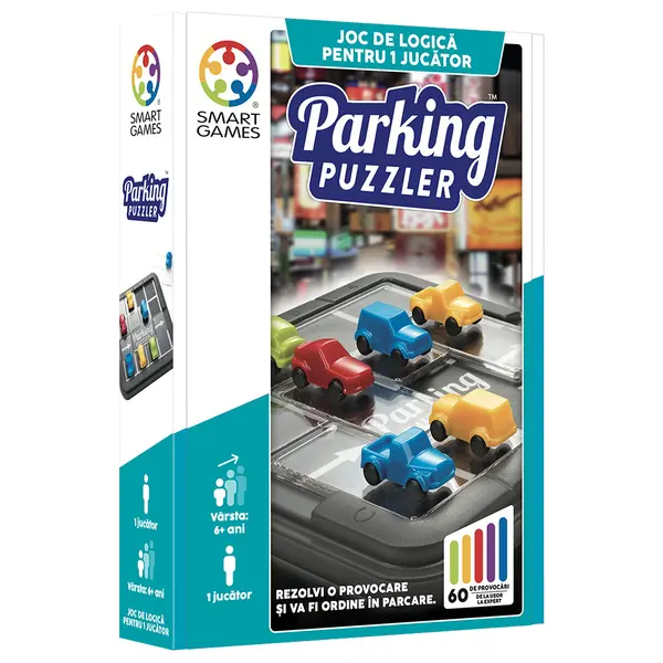 Joc de logica cu 60 de provocari, Smart Games, Parking Puzzler
