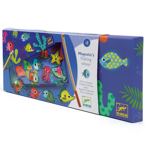 Joc de pescuit magnetic pesti colorati Djeco