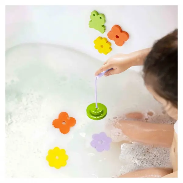 Joc de pescuit pentru baie Quut Toys Iazul cu broscute