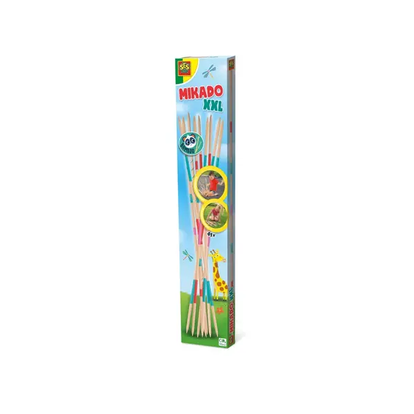Joc de petrecere - Mikado XXL cu 41 bete din bambus, 50 cm