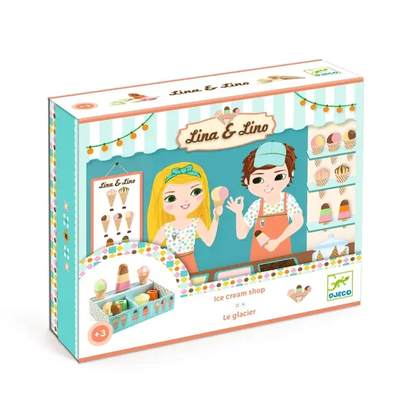Joc de rol din lemn Gelateria Lina Lino, Djeco