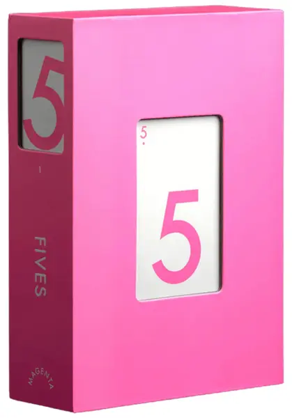 Joc de societate cu cărți Fives (Magenta Edition) - familie