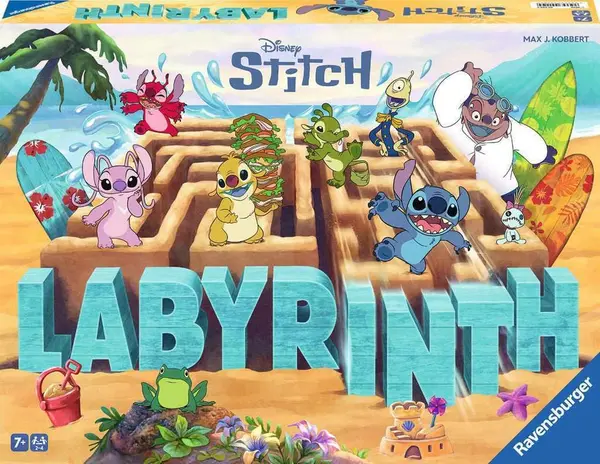 Joc de societate Labyrinth: Stitch (Ediție multilingvă) - Familial