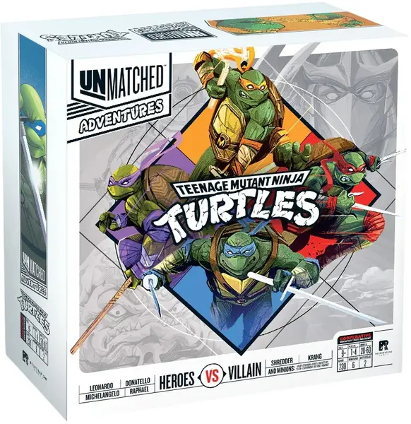 Joc de societate Unmatched Adventures: Teenage Mutant Ninja Turtles - De cooperare