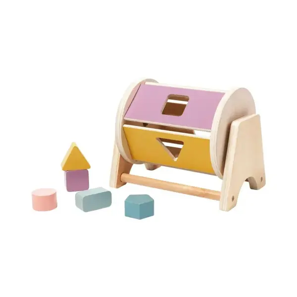 Joc de tip Montessori, Tambur cu forme geometrice, 1 an+ - Default Title