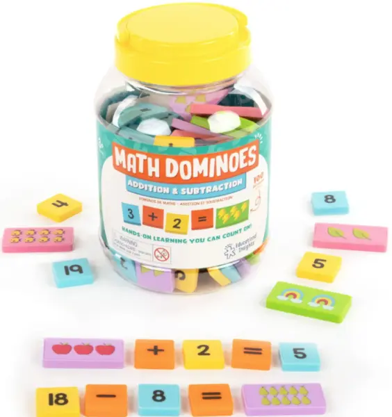 Joc Domino matematic - Adunari si scaderi | Educational Insights