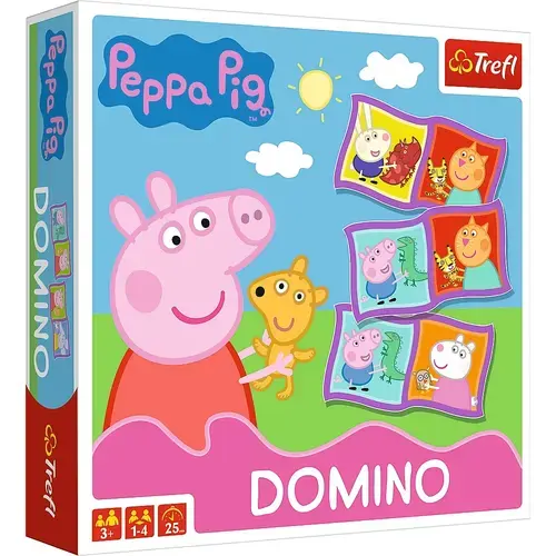 Joc domino Trefl - Peppa Pig, 28 piese