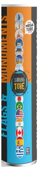 Joc educațional de masă Learning Tube: Flags & Monuments (limba engleză)