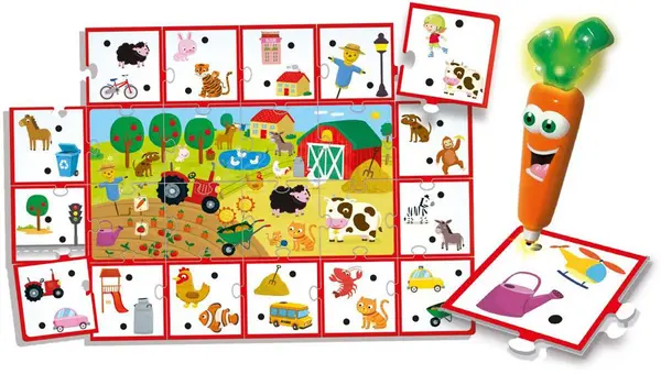 Joc educațional Lisciani Giochi Carotina - Ferma veselă cu stilou magic