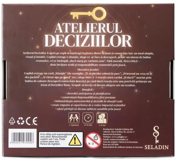 Joc educativ - Atelierul deciziilor | Seladin