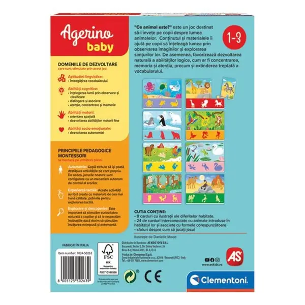 Joc educativ - Baby Montessori - Ce animal este? | As Company