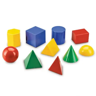 Joc educativ - Corpuri geometrice din plastic | Learning Resources