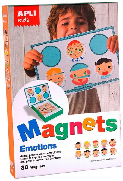 Joc educativ cu magneti Apli Kids - Emotii