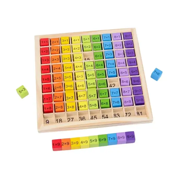 Joc educativ de Învățare a tablei înmulțirii, 81 piese, 5 ani+ - Default Title